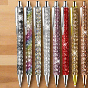 Rhinestone Pens Bling Metal Ballpoint