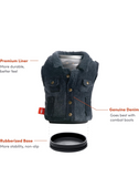 Puffin Denim Vest 12 oz Can Cooler