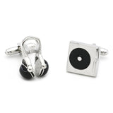 Turntable & Headphone  Cufflinks