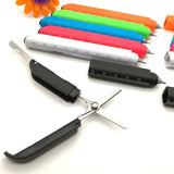 3 in 1 Multi function Ballpoint Pen With Folding Safety Scissors ,Knife & Mini Ruler