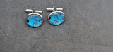 Blue Circuit Board Cufflinks