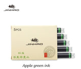 Jinhao Ink  Cartridges 5 Pack Apple Green