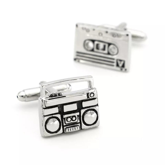 Boombox & Cassette Tape  Cufflinks