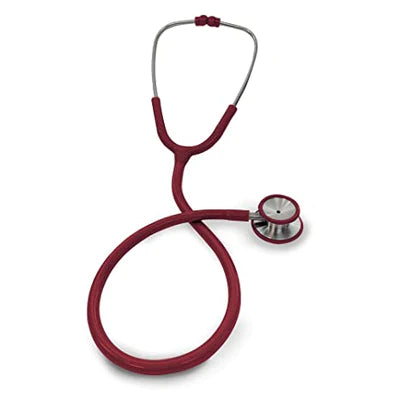 AMG 108-184 Dual Head Stethoscope for Adult, Burgundy