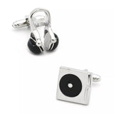 Turntable & Headphone  Cufflinks