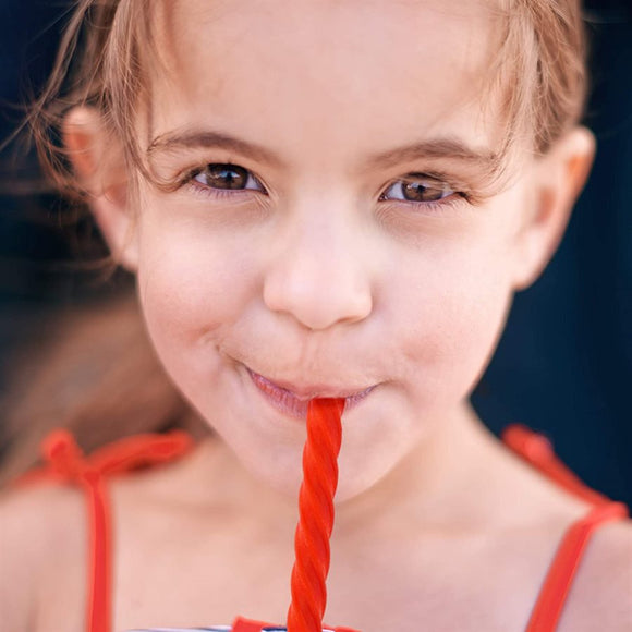 CHERRY RED STRAWS