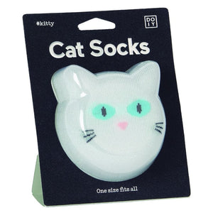 CAT SOCKS -WHITE