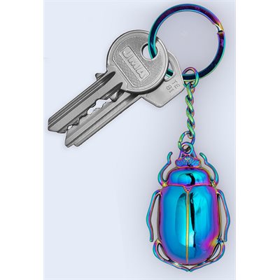 BEETLE KEYCHAIN IRIDESCENT