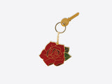 OVERSIZED ROSE KEYCHAIN