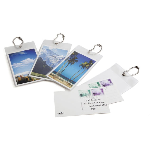 POSTCARD LUGGAGE TAGS SET of 3