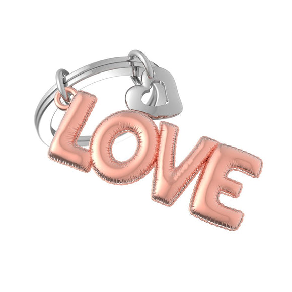 ROSE GOLD LOVE BALLOON KEYCHAIN