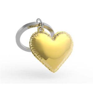 GOLD HEART BALLOON KEYCHAIN