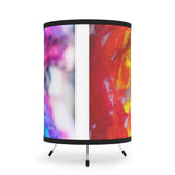 Rainbow Face @theboxeddragon 2022 Tripod Lamp with High-Res Printed Shade, US\CA plug