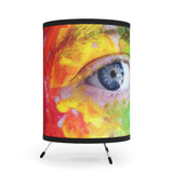 Rainbow Face @theboxeddragon 2022 Tripod Lamp with High-Res Printed Shade, US\CA plug