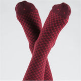 FISH SOCKS- BURGUNDY