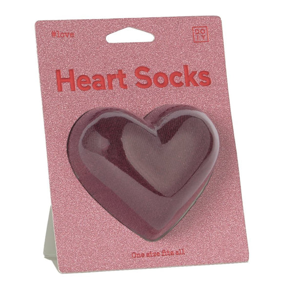 HEART SOCKS-RED